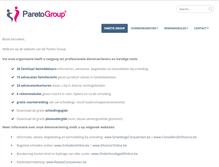 Tablet Screenshot of paretogroup.be